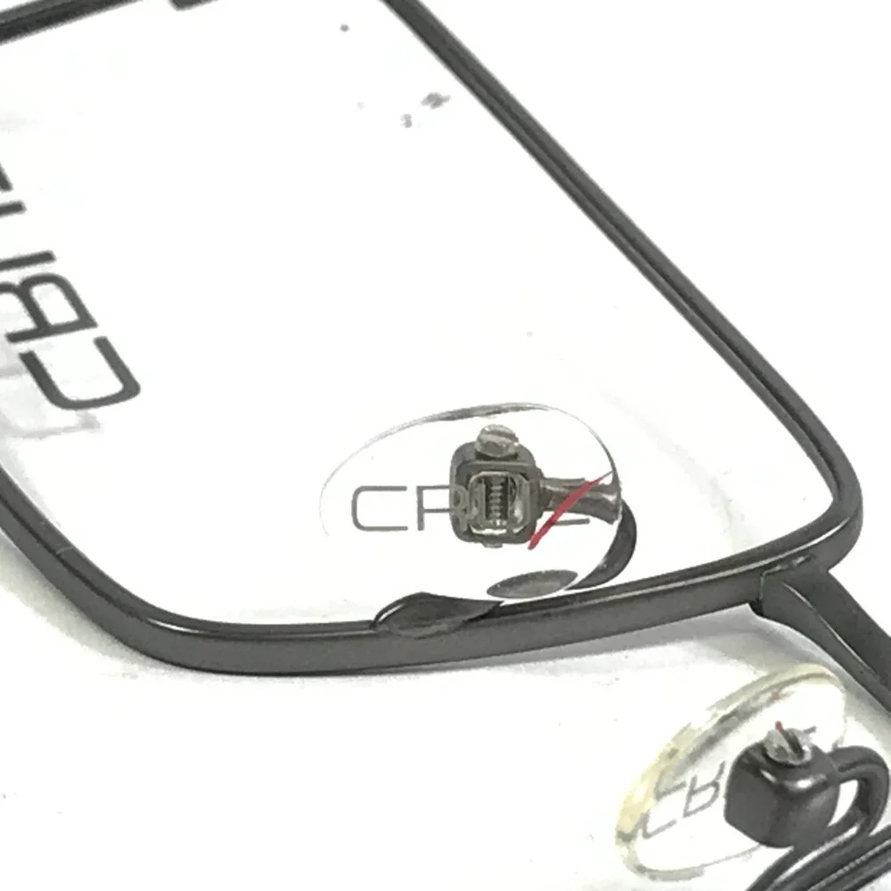 Cruz Eyeglasses Frame I-172 Black Gun Gunmetal Rectangle Titanium 54-18-140